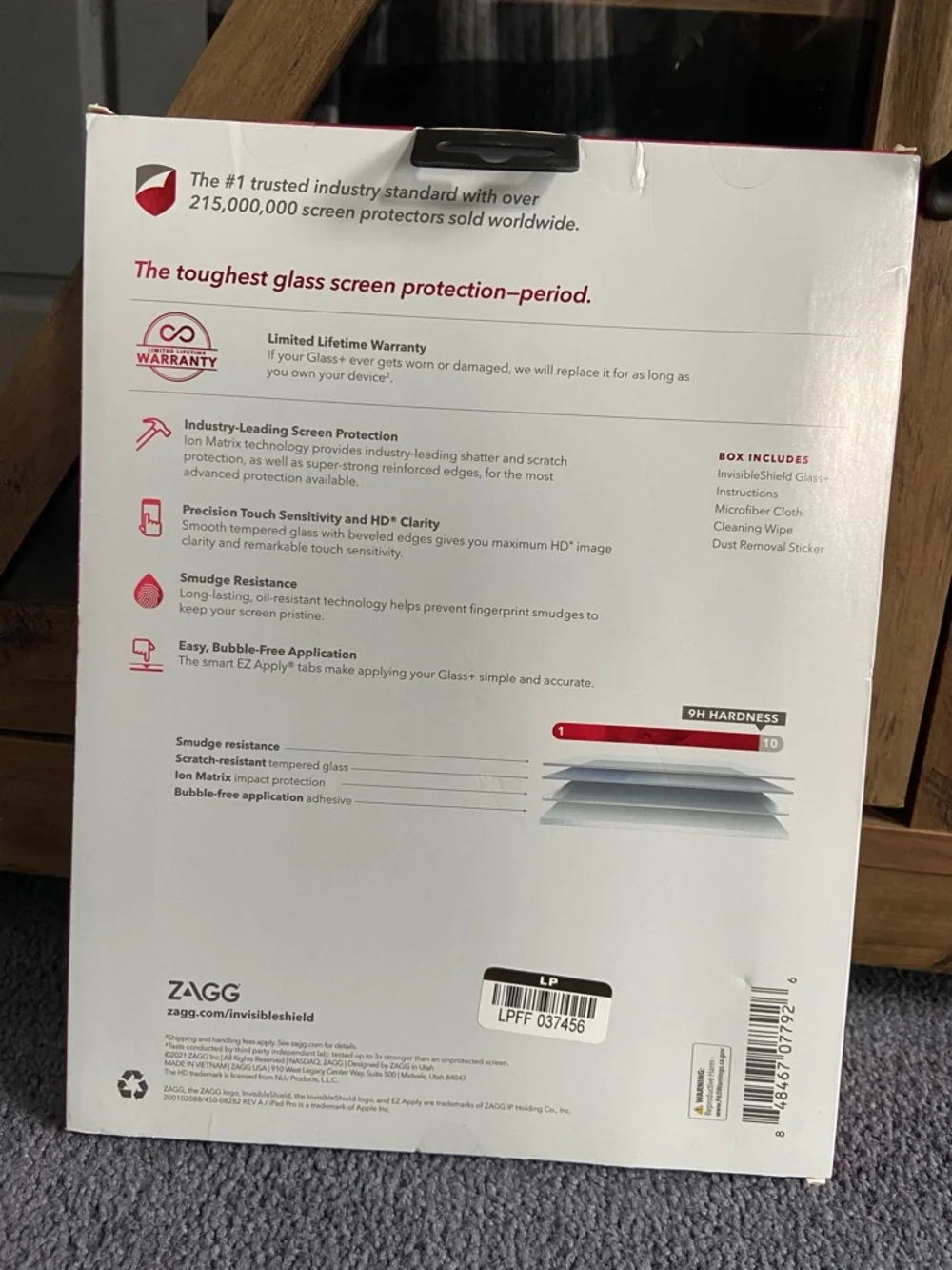 Glass+ Screen Protector for 11-inch iPad Pro (Gen 1 & 2) - Black